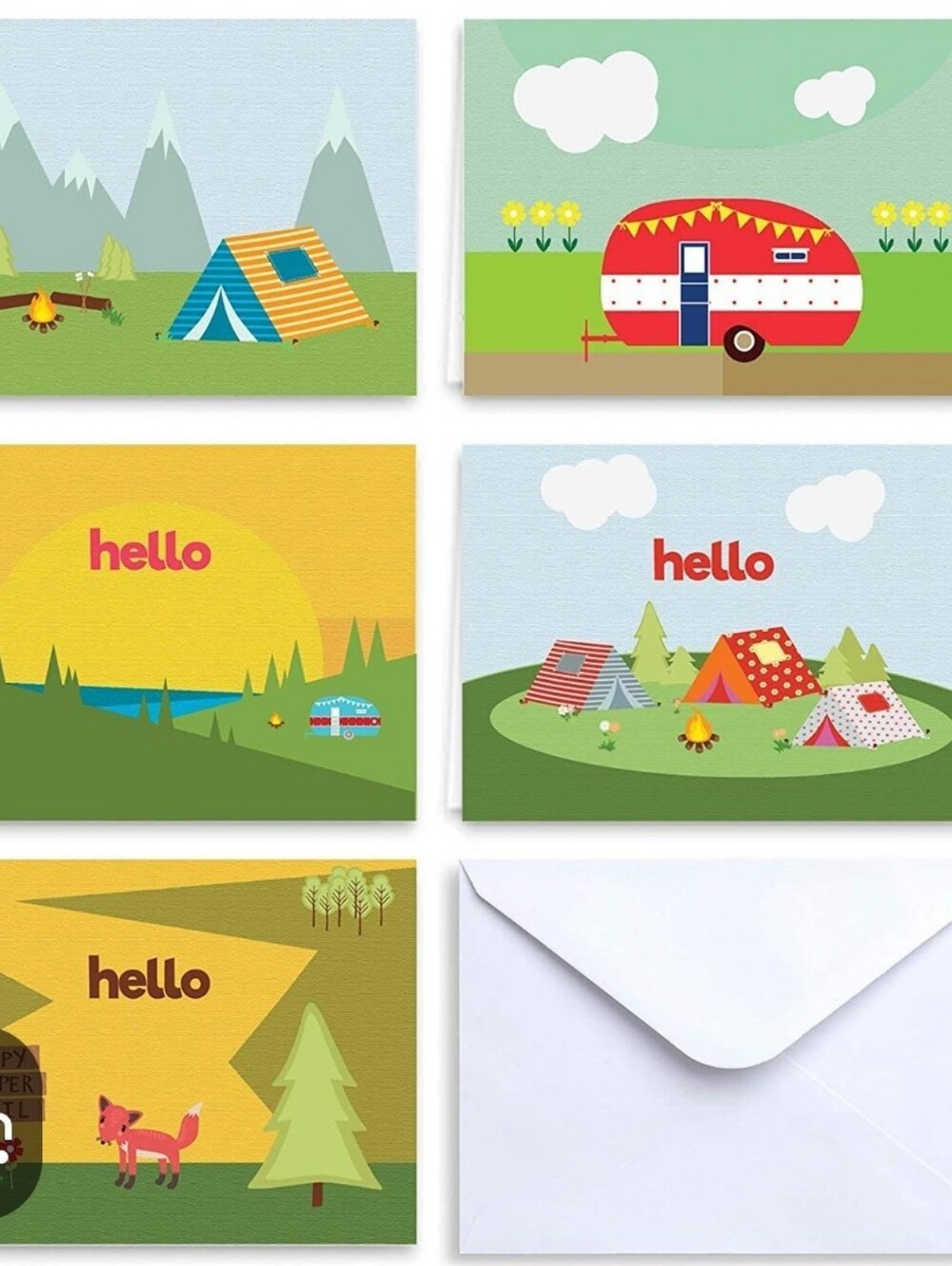 24 Pack Hello Stationary Camping Cards